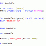 Reset an Identity Column in SQL Server Reset an Identity Column in SQL Server