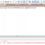Long TRANSACTION Identifier is Long